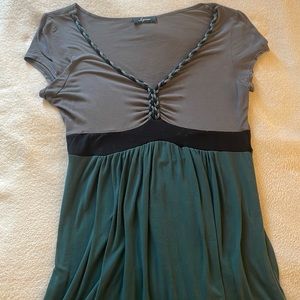 Soprano size M braided trim baby doll top